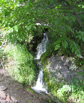 LAS ALPUJARRAS: Water runs through various channels in the town from the mountains above.