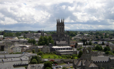 KILKENNY: View of St. Mary's from the top of St. Canice's tower.
