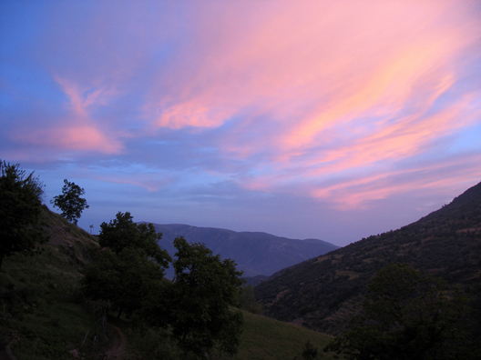 LAS ALPUJARRAS: On our final evening we spent a long time watching the sunset as we walked between Bubión and Capileira.