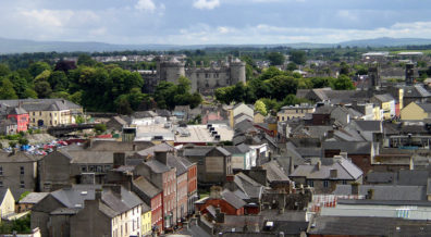 KILKENNY: View of Butler Castle from the top of St. Canice's tower.