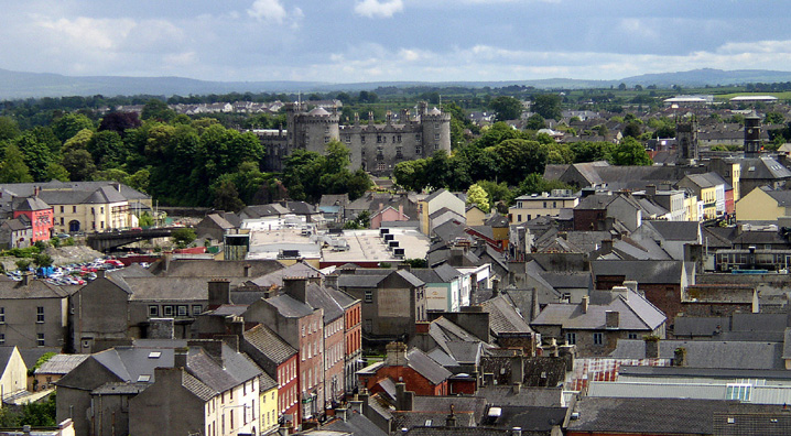 KILKENNY: View of Butler Castle from the top of St. Canice's tower.