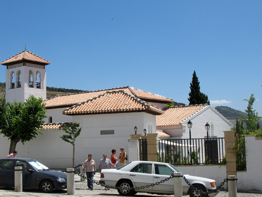 GRANADA: It is called the "Mezquita Mayor de Granada" (principal mosque of Granada) but is in fact the only Mosque in the city currently operating as such, opened in 2003 amid considerable controversy, especially since it looks across at the site of the Alhambra, which recalls Muslim rule over Andalucia. It serves the immigrant, mostly North African, community in Granada.