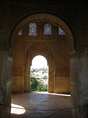 ALHAMBRA: Arches in the Generalife.