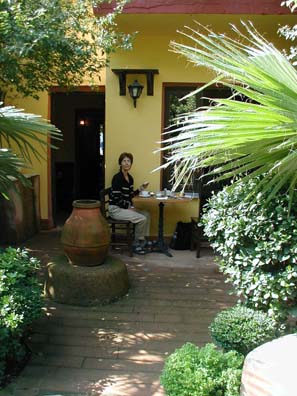 ISTANBUL: In nice weather you can eat breakfast in the lovely enclosed garden.