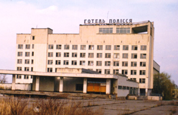 Hotel "Poliss'a," central Pripyat