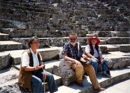 EPIDAURUS: Catherine talks with Don and Sylvia.