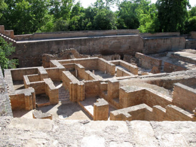 ALHAMBRA: The ruins of the Palace of the Abencerrajes, the oldest part of the Moorish Alhambra.