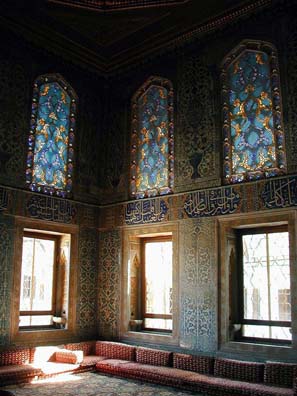 TOPKAPI PALACE: We weren't prepared for the lovely stained-glass windows in the Palace.