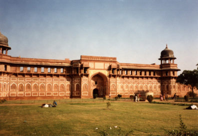 These massive constructions are evidence of the might of the Mughal Empire. 17th C., built by Shah Jahan.