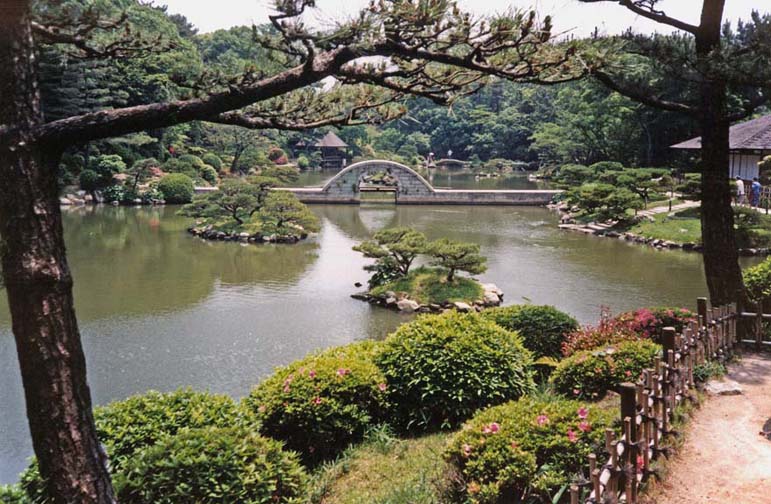 HIROSHIMA: The old garden was obliterated by the bomb. This is a reconstruction, somewhat smaller than the original. May 19, 1998