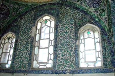 TOPKAPI PALACE: More windows and tiles.