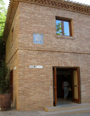 ALHAMBRA: Modern bathrooms housed in a building bearing a plaque that memorializes Spanish composer Isaac Albeniz, who lived here in 1882.