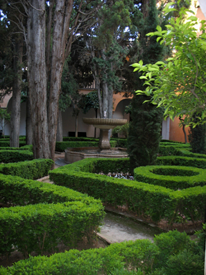 ALHAMBRA: As the guards shooed the last visitors toward the exit, we crossed the gardens . . .