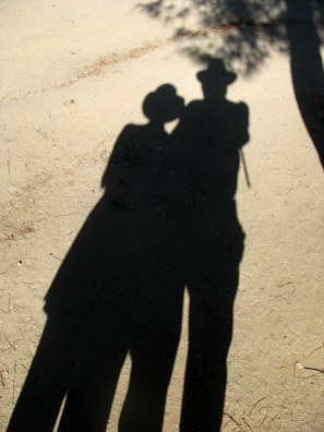 We used the last shot in our camera to photograph our lengthening shadows as our last day in Spain drew to a close. It had been a wonderful trip.