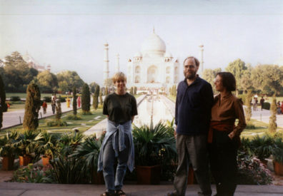 Left to right: daughter Megan Brians, husband Paul Brians, wife Paula Elliot.