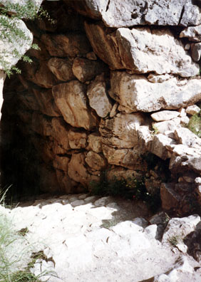 MYCENAE: Zac led some of us down into the deep cistern which supplied water to the Myceneans.