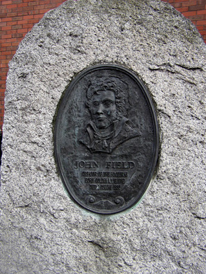DUBLIN: Besides many famous writers, Dublin produced a composer who was renowned in the 19th century: John Field (1782-1837). A plaque commemorates his birthplace. He died in Moscow.