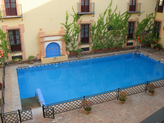 CARMONA: The hotel swimming pool.