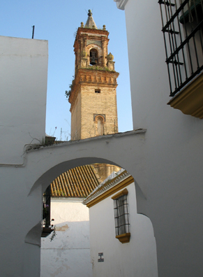 CARMONA: Because the streets are so narrow and twisting, it is easy to get lost; but because the town is so small, the consequences are rarely serious.