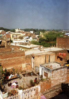 View from the roof of the house of a village leader who invited WSU visitors to visit his home. He said that some decades ago Pat Nixon had also visited his home.