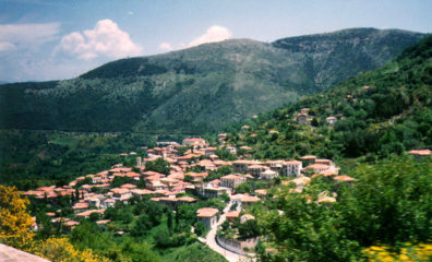 ARCADIA: A typical Arcadian town on the way to Bassae.