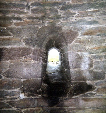 DINGLE PENINSULA: The oratory contains just one window, handsomely shaped.