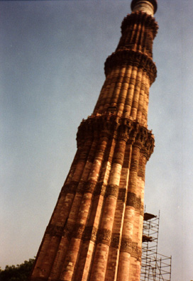 The National Geographic never seems to show the scaffolding which appears in so many of my pictures. The Qutub Minar tower is now closed to visitors for safety reasons.