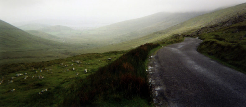 DINGLE PENINSULA: On our way out of Dingle we decided to take the scenic route along the Connor Road. This tiny, curving track proved to provide the most hair-raising driving experience of the trip, but the views were impressive.