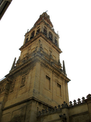 CORDOBA: This bell tower was built at the same time as the cathedral inside the mosque, 1523.