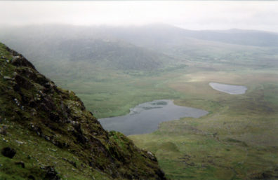DINGLE PENINSULA: The view north, from the top of the pass.