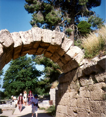 OLYMPIA: The Olympia museum was fascinating. Its most famous sculpture is this Hermes and infant Dionysus.