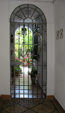 CORDOBA: We were lucky enough to arrive during the annual patio competition in which private courtyards are temporarily opened to public view. Traditional houses all over the Mediterranean are built whenever possible around such a courtyard, providing shelter, beauty, and privacy.