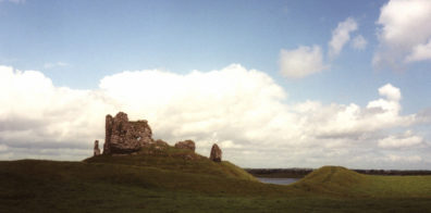 CLONMACNOISE: The ruins of the nearby 13th-century Clonmacnoise Castle.