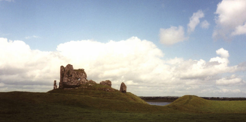 CLONMACNOISE: The ruins of the nearby 13th-century Clonmacnoise Castle.