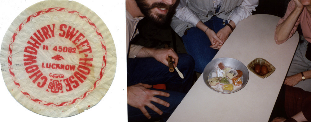 For some of us the most memorable experience in Lucknow was sampling the sweets at ChowdhuryÕs, some of them topped with silver leaf.