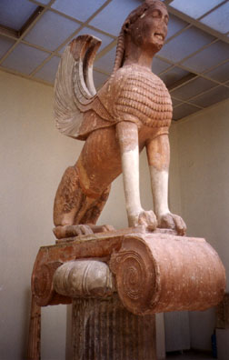 DELPHI: The Sphinx of the Naxians, which originally guarded the Oracle