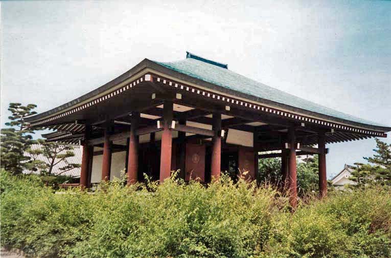 NARA: Originally situated a mile east in Ikaruga, and built in the early 7th century as part of the palace of the Empress Anahobe no Hashibito, Mother of Prince Shotoku. After her death, it was rededicated by her son as part of a Buddhist nunnery and moved to the site in Nara now called the Chugu-ji Temple. May 21, 1998