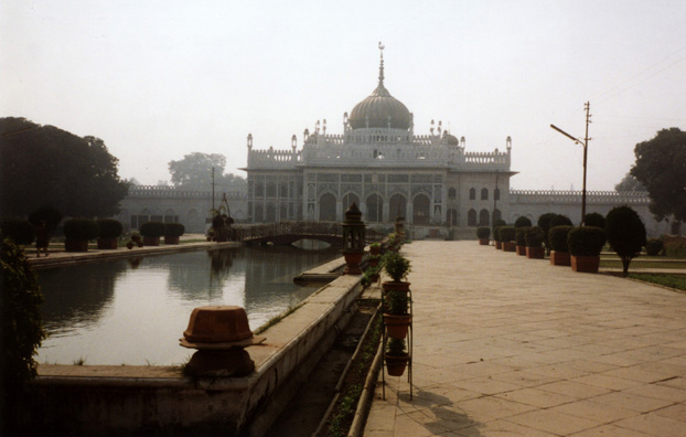 The Chota Imambara, smaller than the Bara Imambara, but in somewhat better repair, and still actively in use for religious purposes. Built by the third Nawab of Avadh, Muhammad Ali Shah, 1840. Also known as the Husainabad Imambada.