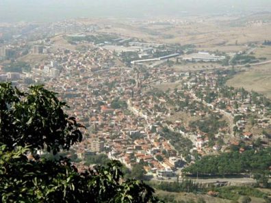 PERGAMUM ACEOPOLIS: From high on the hill of the Pergamum Acropolis you can look down on the modern town of Bergama.