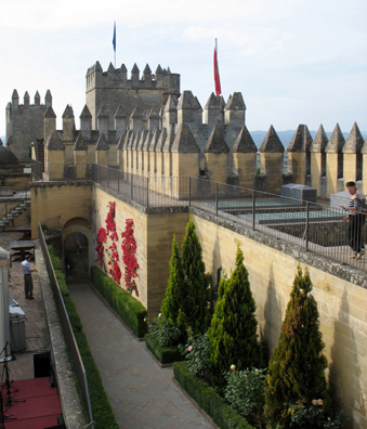 ALMODOVAR DEL RIO: The ramparts make clear that the principal function of a castle was defense.