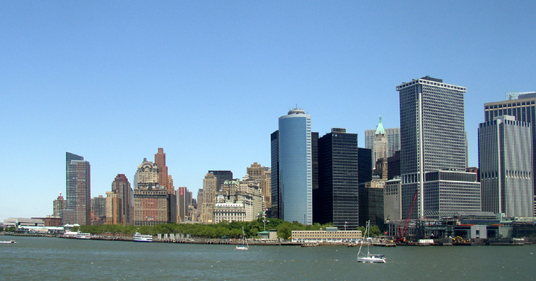 NEW YORK: One last view of the skyline. From the Staten Island Ferry