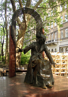 BUDAPEST: But the most striking sculpture of the great pianist and composer is on the street named after him: Liszt Ferenc tér. At night this pleasant street throbs with the sound of pop music as young people throng the cafes that line it.