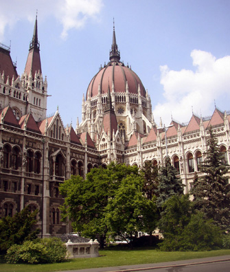 BUDAPEST: The dome of parliament.