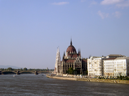 BUDAPEST: Another view of Parliament, from a boat on the river.