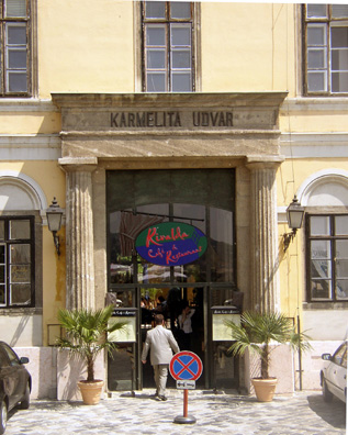 BUDAPEST: While visiting here we ran into a couple we had taken a Jewish Quarter tour with in Prague, and they recommended the nearby Rivalda Cafe, where we had an excellent lunch. It is located in a former Carmelite convent.
