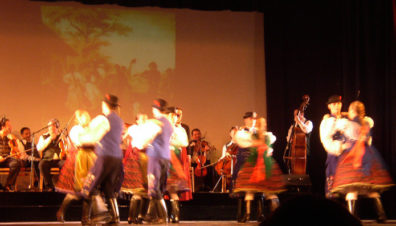 BUDAPEST: During the Communist era, Eastern Bloc states formed big national folk troupes to promote indigenous culture. This troupe now entertains tourists with a highly choreographed show thoughtfully based on Hungarian dance and music traditions. Historical illustrations are projected int he background.