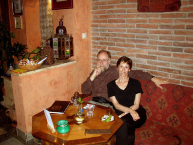 BUDAPEST: Our favorite restaurant in Budapest, Jkai tr 3. The entrance is modest, but worth seeking out. We liked it so much we dined there twice. The thick volume on the table is the menu.