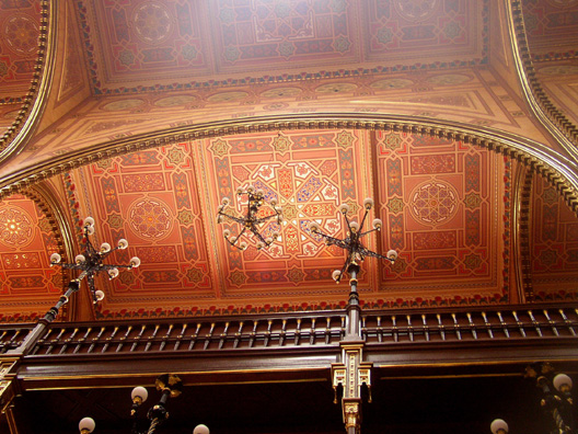 BUDAPEST: Detail of the ceiling ornamentation.