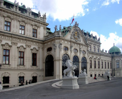 VIENNA: The carriage entrance on the south facade of the palace.