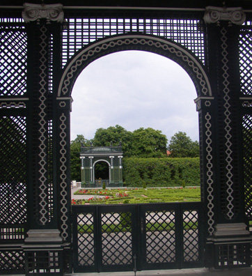 VIENNA: The Palace is well worth touring with one of the free audioguides, but--as usual--no photographs of the ornate interior are allowed. We were free to photograph the extensive formal gardens.